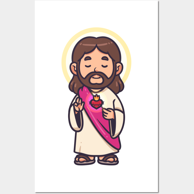 Jesus Heart Wall Art by Mako Design 